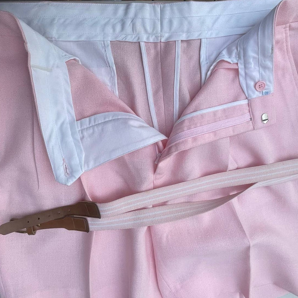 Vintage Trimingham's Pink Bermuda Shorts- Sz 40 - Picture 7 of 12